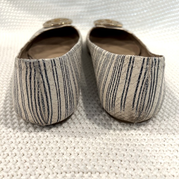 *SALE* TORY BURCH REVA STRIPED FLATS SIZE 9 - Picture 2 of 7